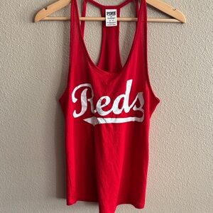 PINK Victoria's Secret Red Sleeveless Jersey